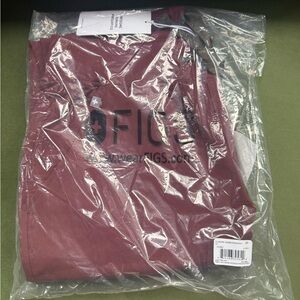 Figs Burgundy Track Pants